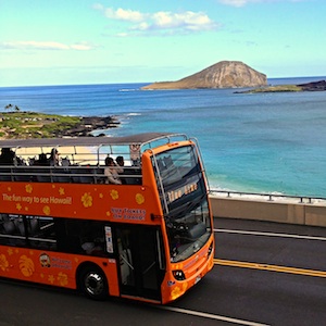 Savings coupon for the Waikiki Trolley on Oahu in Hawaii